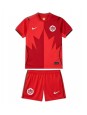 Billige Canada Hjemmedraktsett Barn VM 2026 Kortermet (+ Korte bukser)
